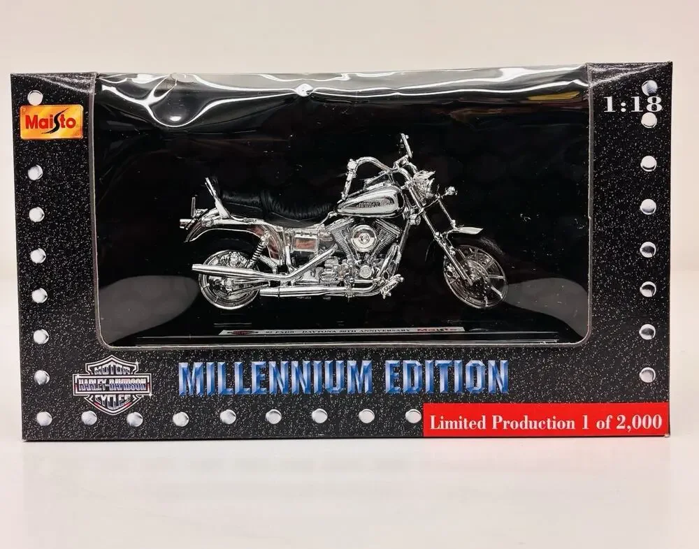 Maisto 1:18 Harley Davidson 92 FXDB Daytona 50th Anniversary Millennium Edition